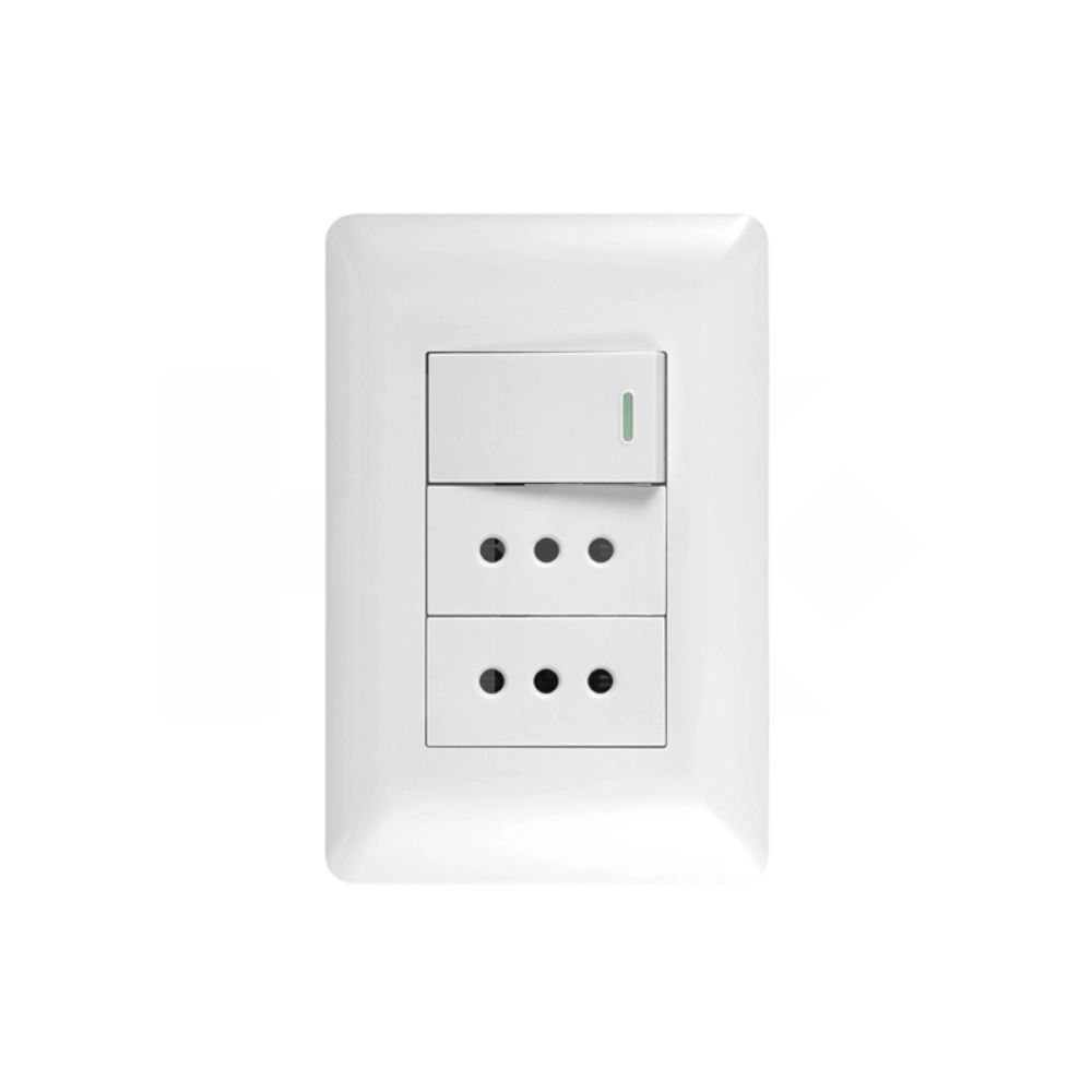 INTERRUPTOR 9/12 + 2 ENCHUFE HEMBRA 10A 20B/200C