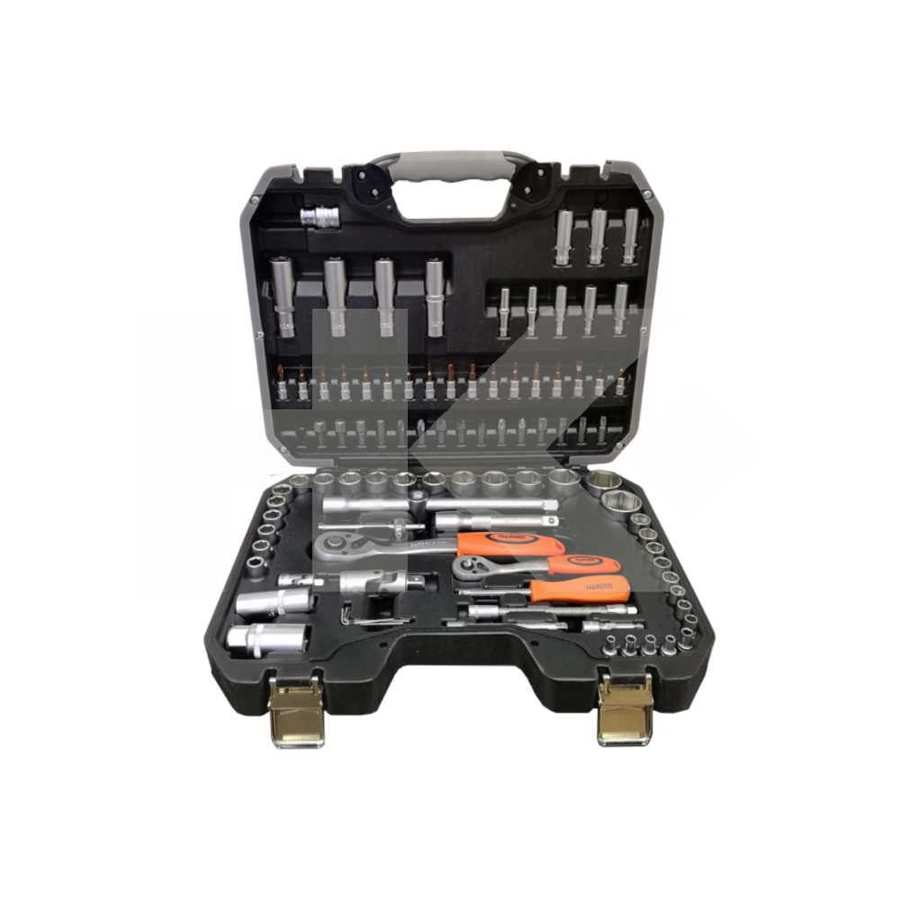 DADOS SET HARDEN 1/4" Y 1/2" 94 PIEZAS MALETA CON CHICHARRA