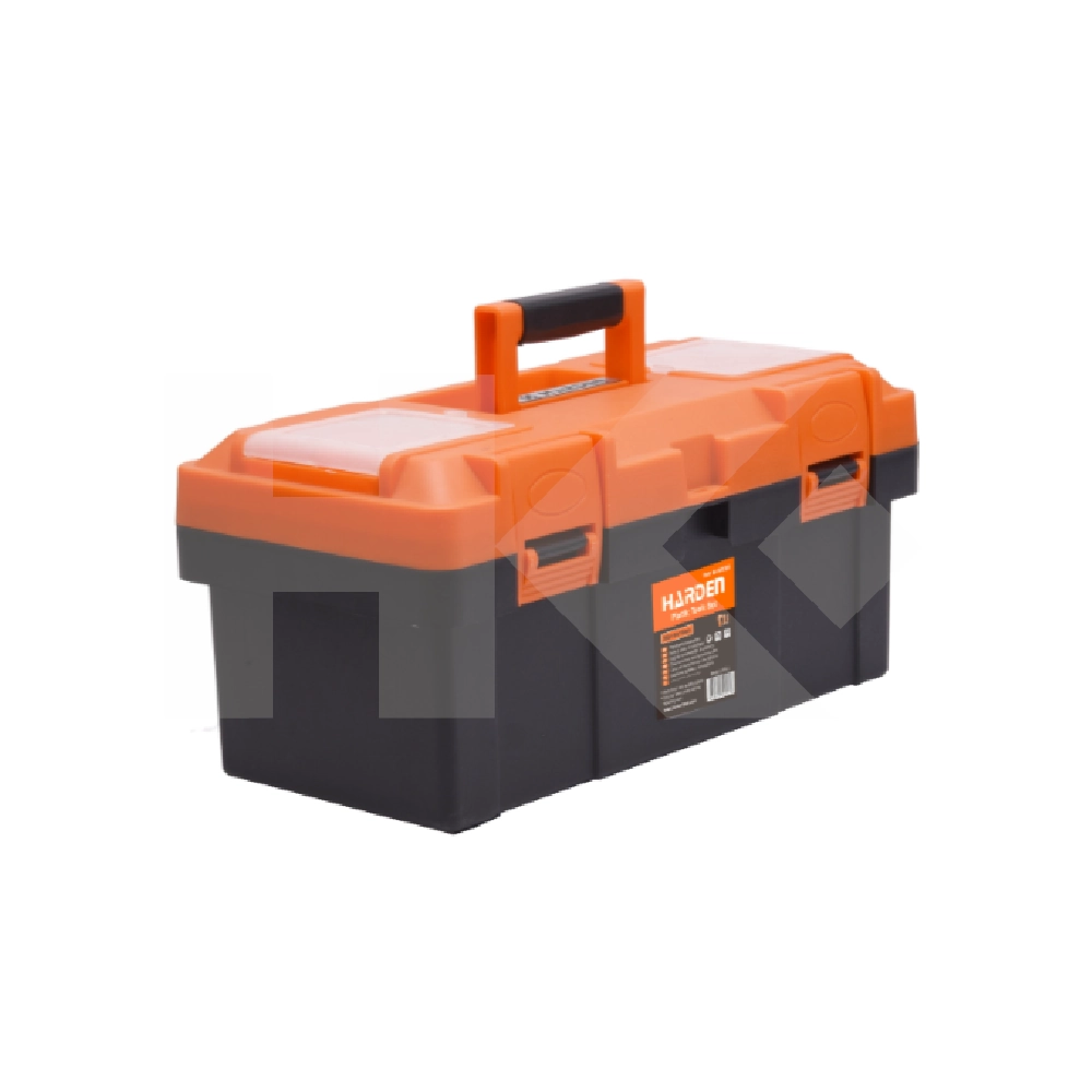 CAJA ORGANIZADORA HERRAMIENTAS 355X180X185MM NEGRA CON NARANJA