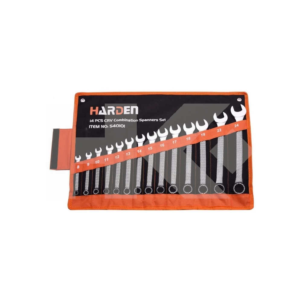 SET LLAVE PUNTA CORONA 14 PIEZAS HARDEN