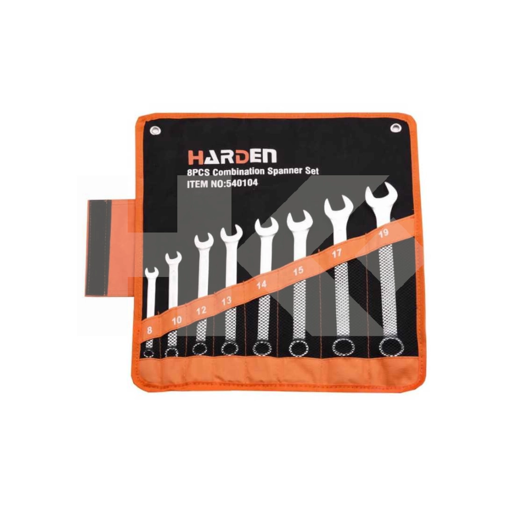 SET LLAVE PUNTA CORONA 8 PIEZAS HARDEN