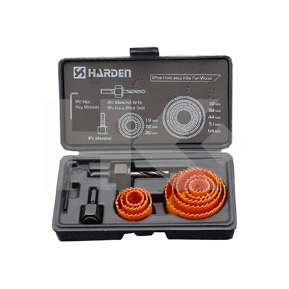 SET DE SIERRAS DE COPA 11 PIEZAS HARDEN