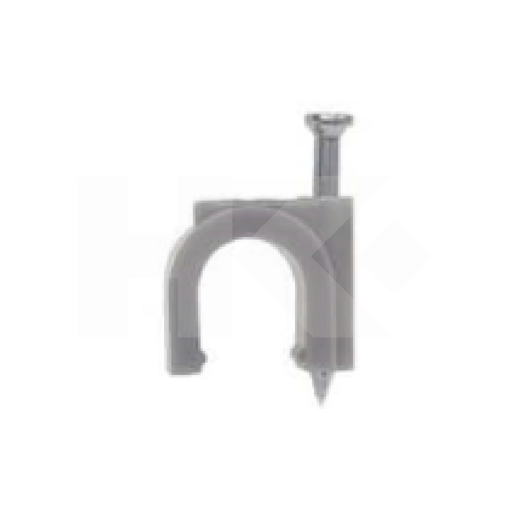 GRAMPA PARA CABLE COAXIAL BLANCA 8MM 100 PCS