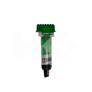PILOTO 220VAC NEON VERDE RECT. 13 X 16 X 44MM