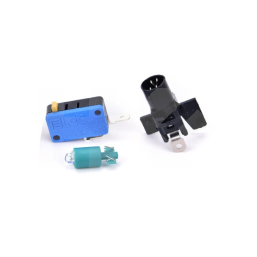 PULSADOR JUEGO CON MICROSWITCH AZUL GRANDE CON LED (SW500BLM) - Imagen 2