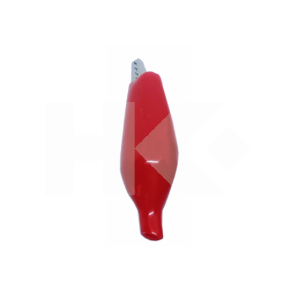 CLIPS 40MM CON FORRO PLASTICO ROJO
