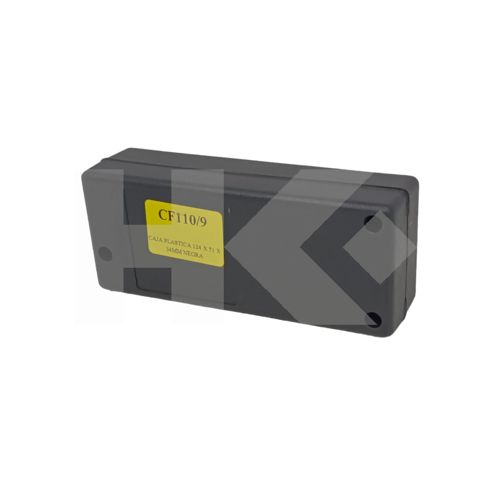 CAJA PLASTICA 124 X 51 X 34MM NEGRA