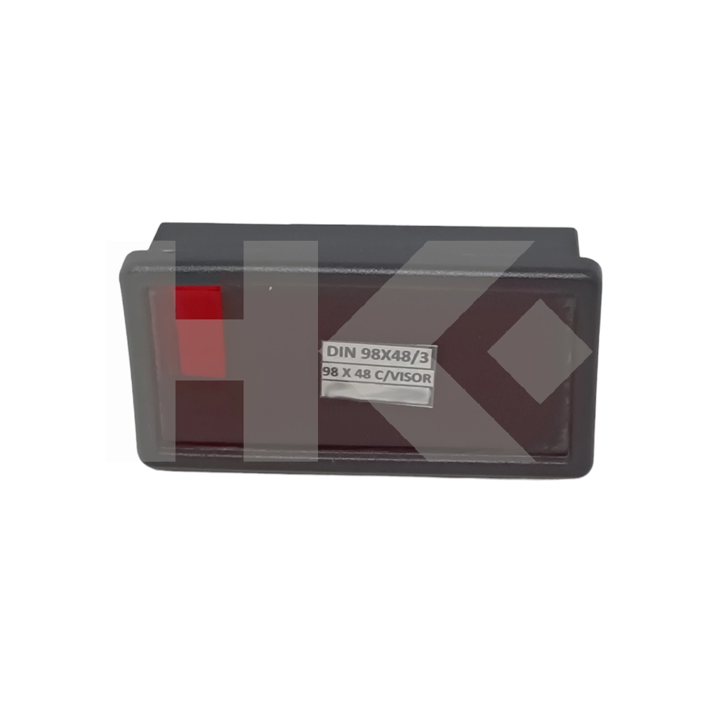 CAJA PLASTICA DIN 98X 48 DIN CON VISOR ROJO