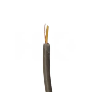 CABLE BLINDADO 4 MM. GRIS MONO VIA INTERNA AMARILLO X MT.
