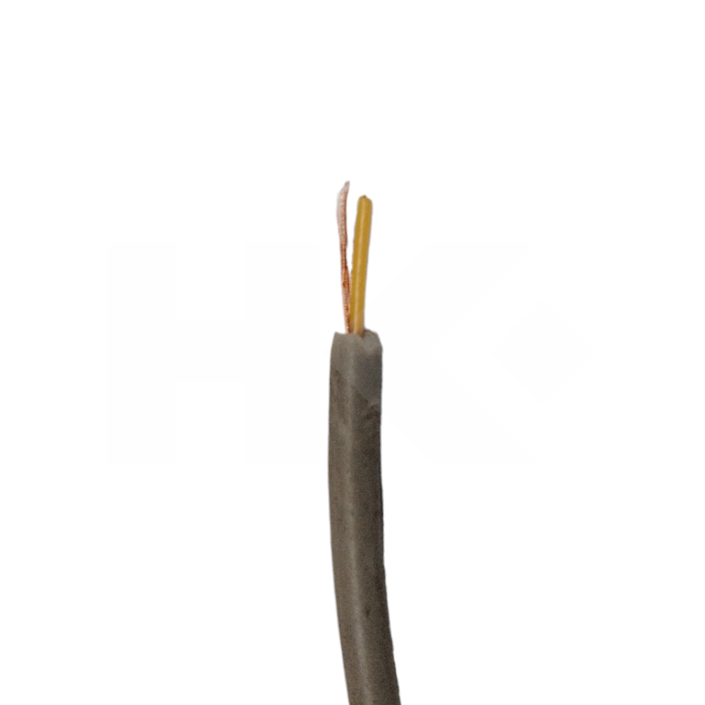 CABLE BLINDADO 4 MM. GRIS MONO VIA INTERNA AMARILLO X MT.