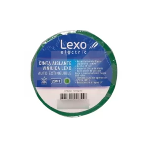 CINTA AISLADORA LEXO 20 MTS. VERDE
