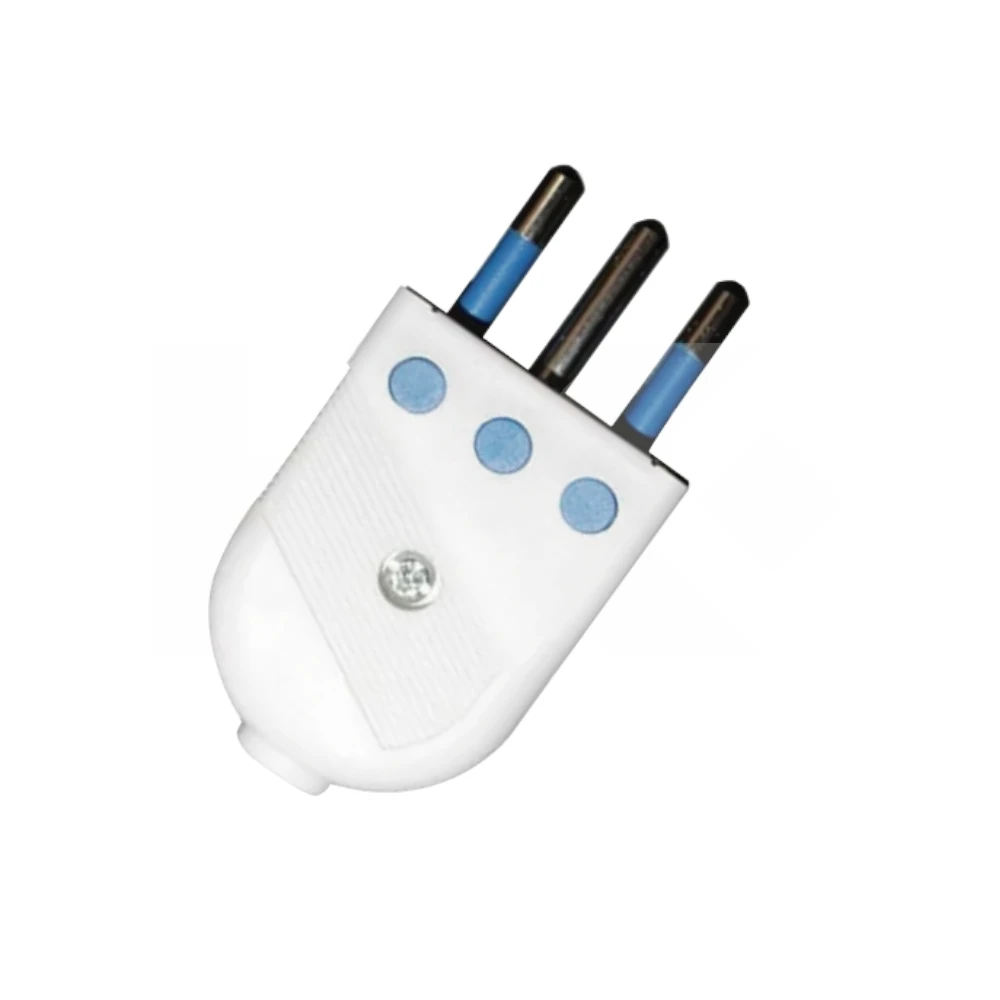 ENCHUFE MACHO VOLANTE 2P+T 10A BLANCO CONVERTIBLE