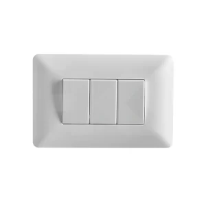 PLACA INTERRUPTOR TRIPLE BLANCO