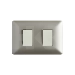 INTERRUPTOR PLACA DOBLE 9/15 CHAMPAGNE