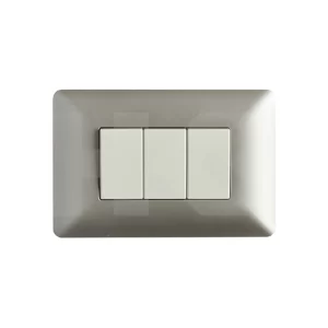 INTERRUPTOR PLACA TRIPLE 9/32 CHAMPAGNE