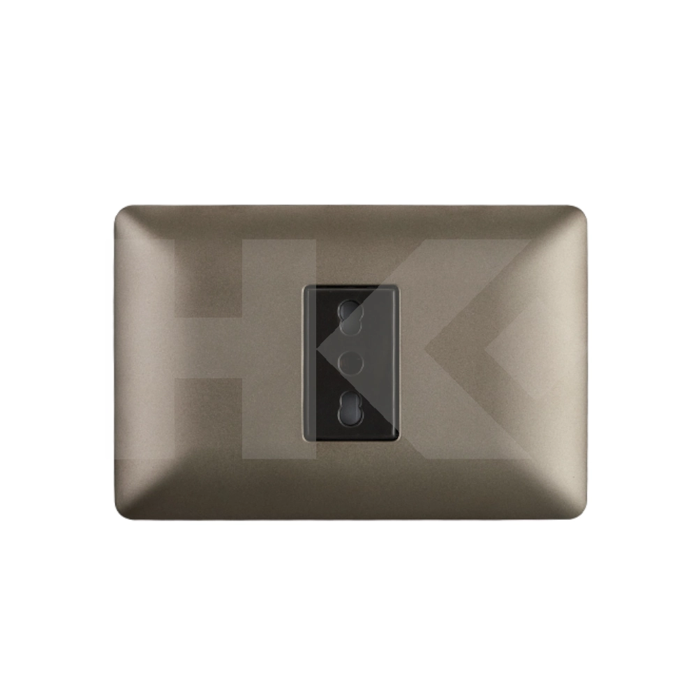PLACA ENCHUFE HEMBRA SIMPLE 10-16A CAFE