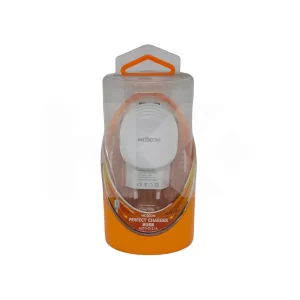 CARGADOR USB DOBLE 2100MA BLANCO 220VAC MOXOM