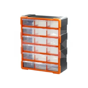 CAJA ORGANIZADORA PLASTICO 18 ESPACIOS CON DIV