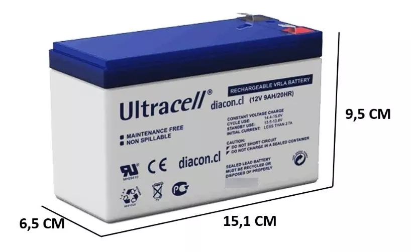 BATERIA 12V 9A ULTRACELL CICLO PROFUNDO