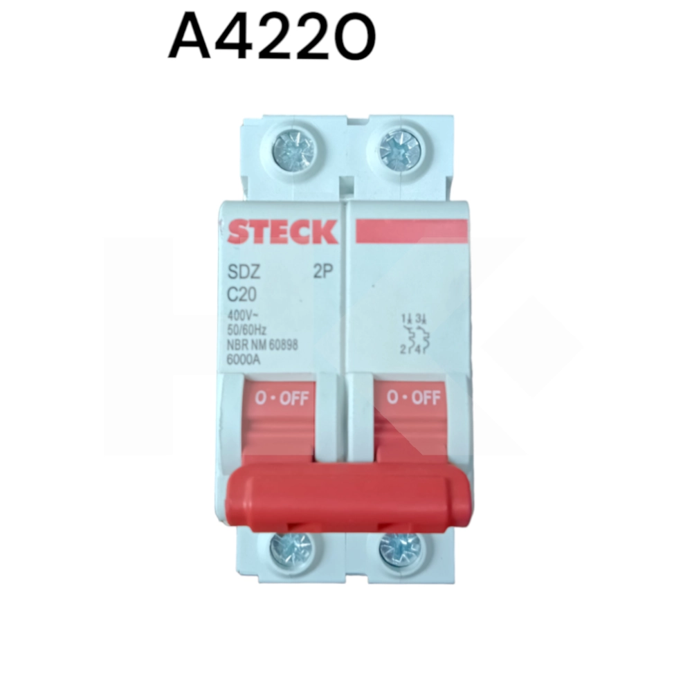 AUTOMATICO STECK 2P 20A 6KA CURVA C
