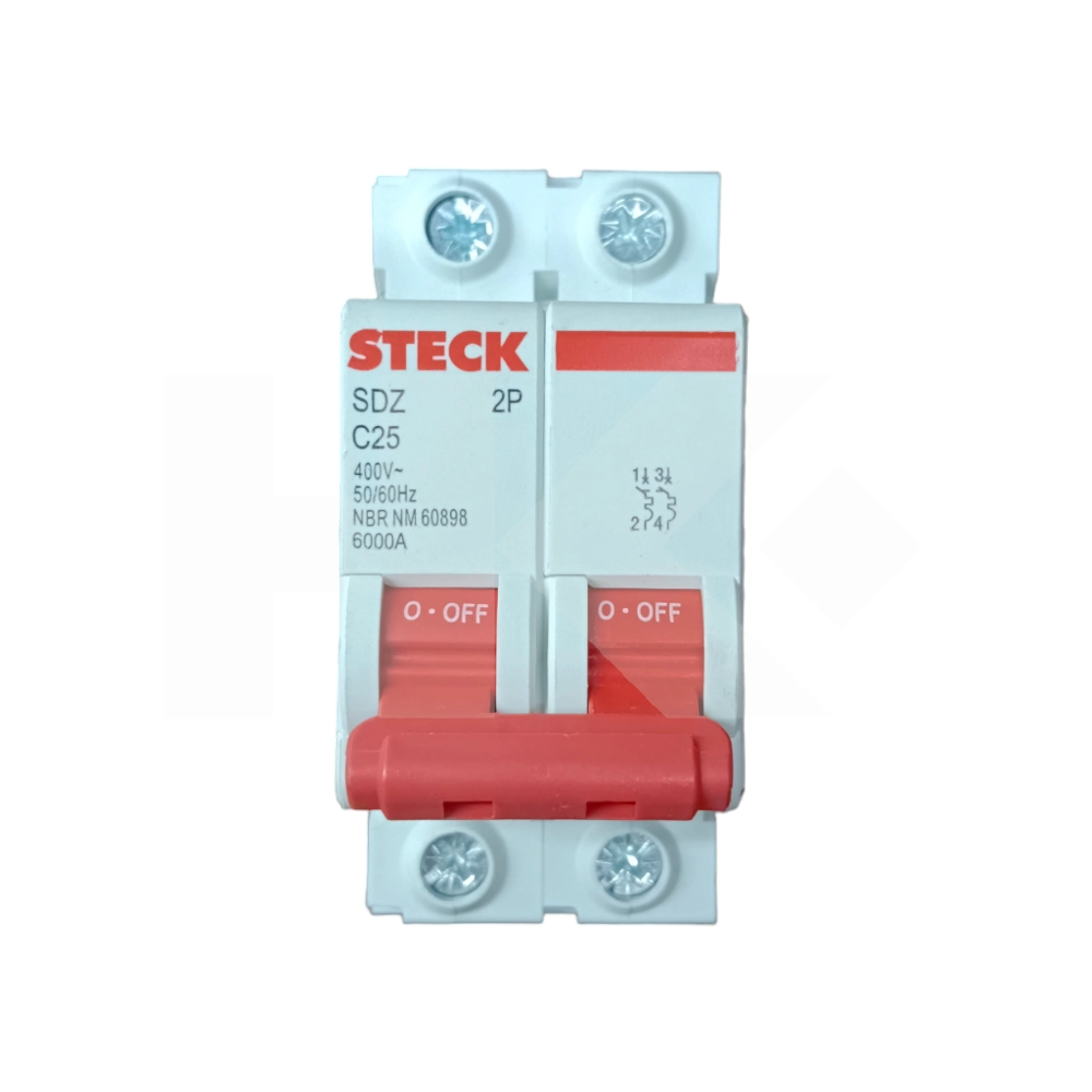 AUTOMATICO STECK 2P 25A 6KA CURVA C