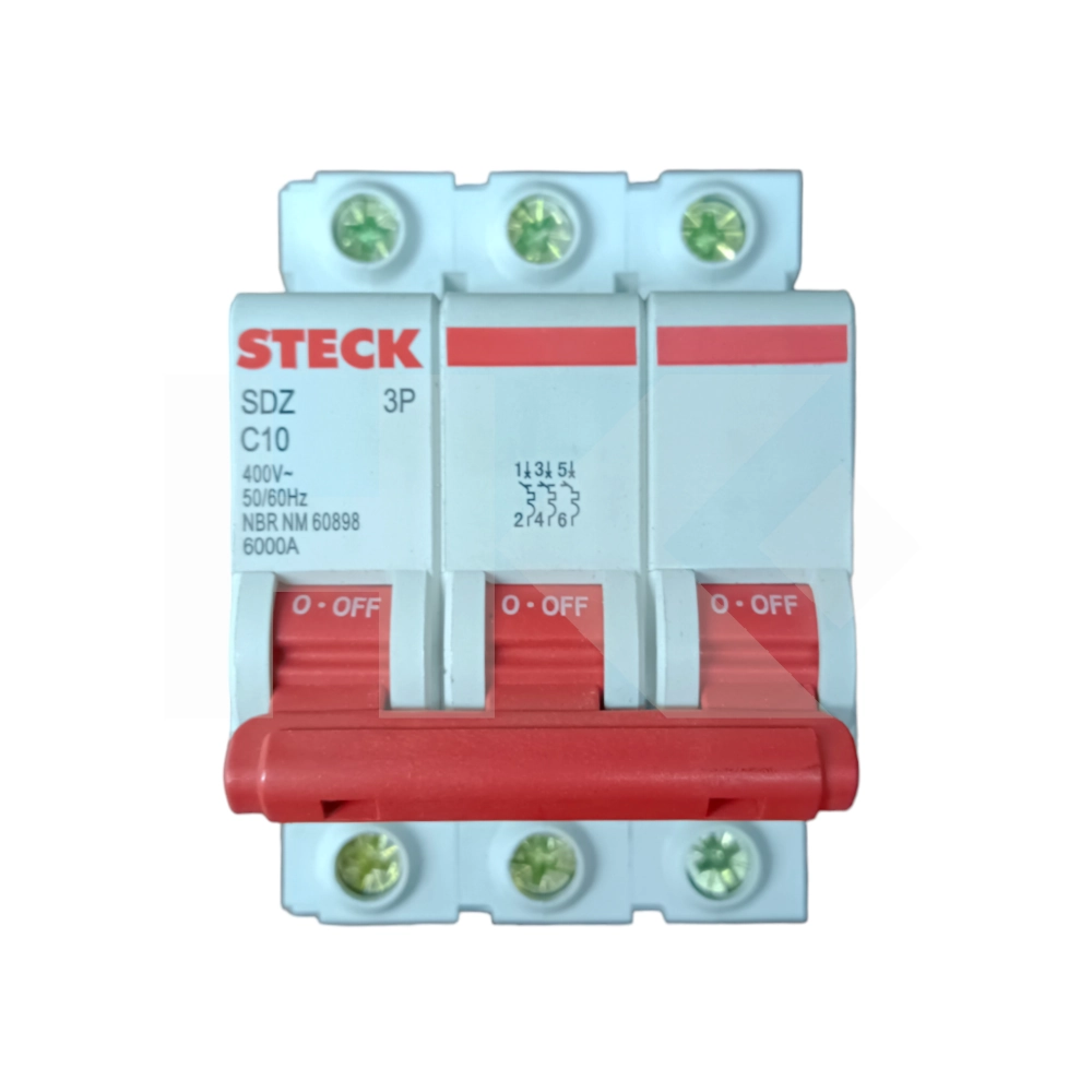AUTOMATICO STECK 3P 10A 6KA CURVA C