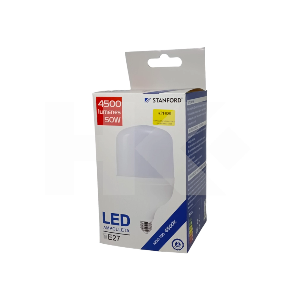 AMPOLLETA LED POTENCIA 50W E27 FRIO 6500K