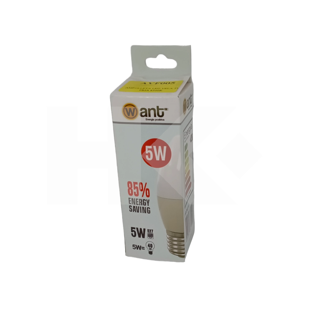 AMPOLLETA LED VELA 5W FRIA 6500K