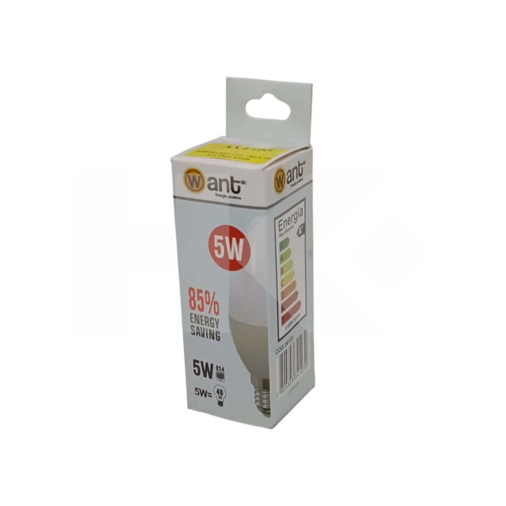 AMPOLLETA LED VELA 5W E14 FRIA 6500K