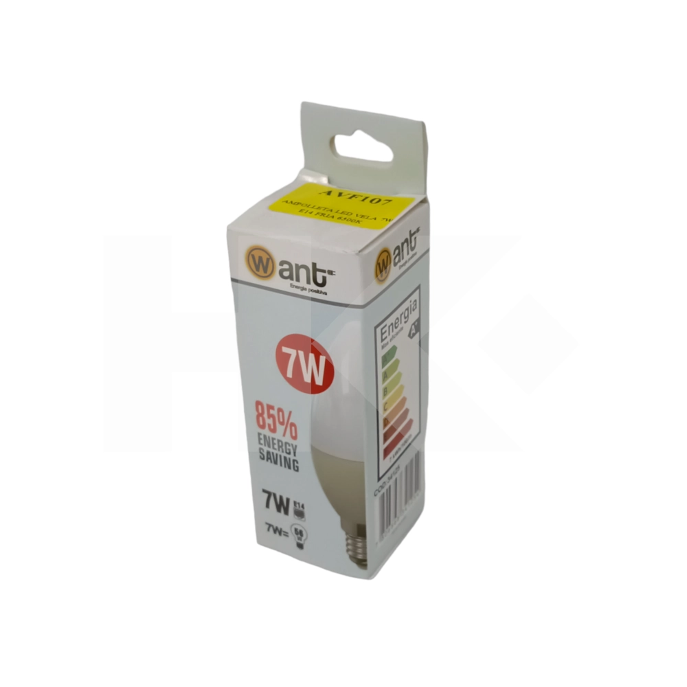 AMPOLLETA LED VELA 7W E14 FRIA 6500K