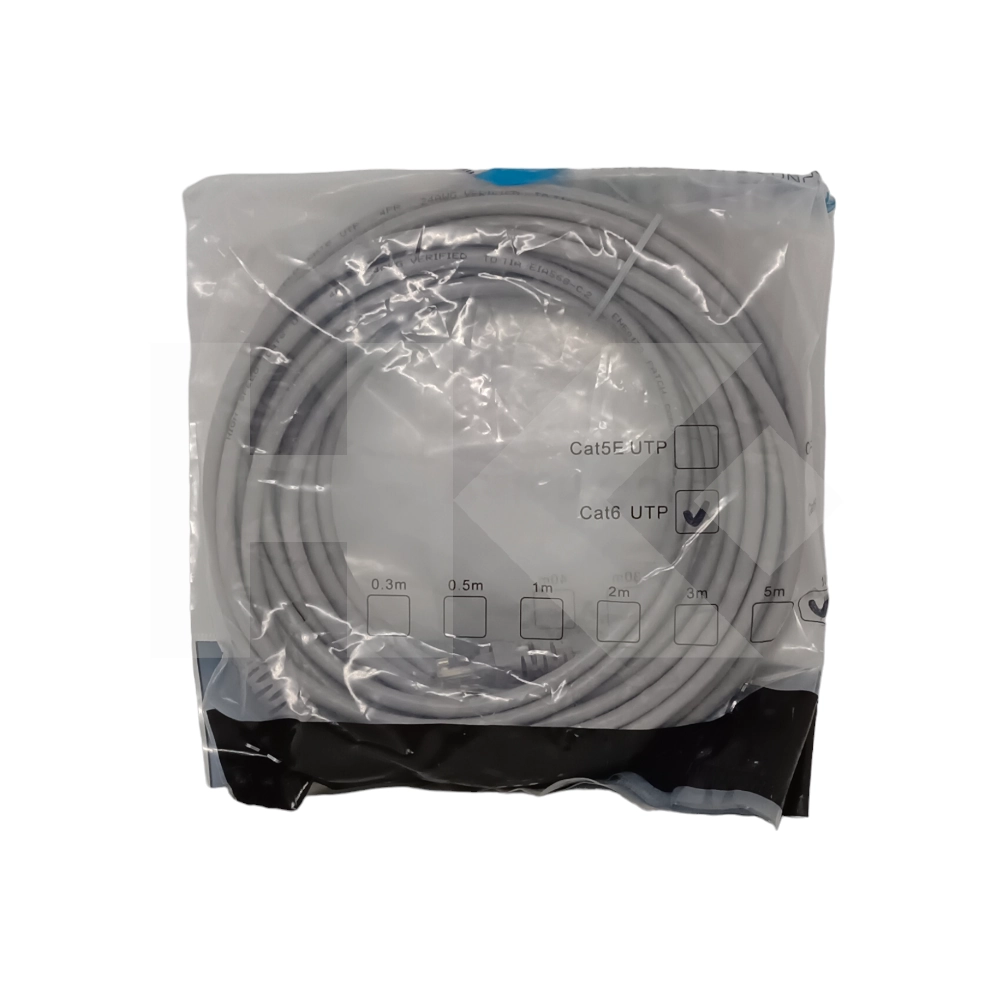CABLE RED (PATCHCORD) CAT6E 10 MT. GRIS
