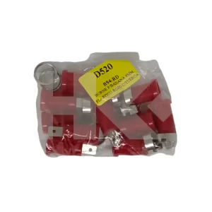 BORNE PARA BANANA 4MM PLASTICO ROJO CON TUERCA