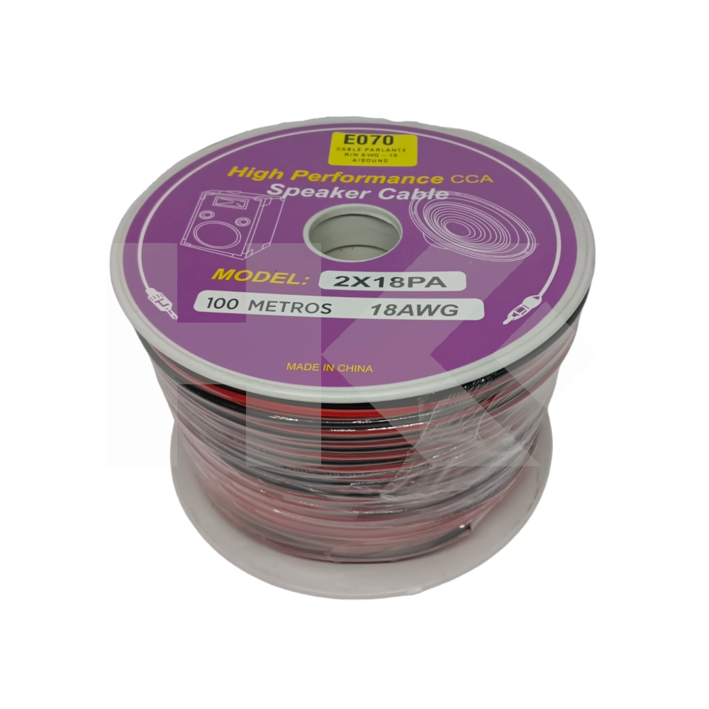 CABLE PARLANTE R/N AWG-18 A/SOUND 1MT.