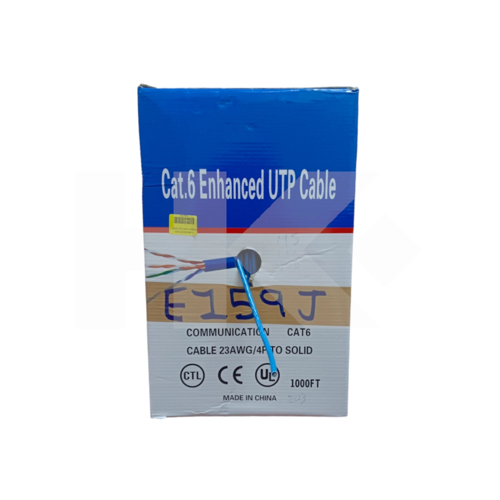 CABLE UTP CAT6 UNIFILAR AZUL ECONOMICO