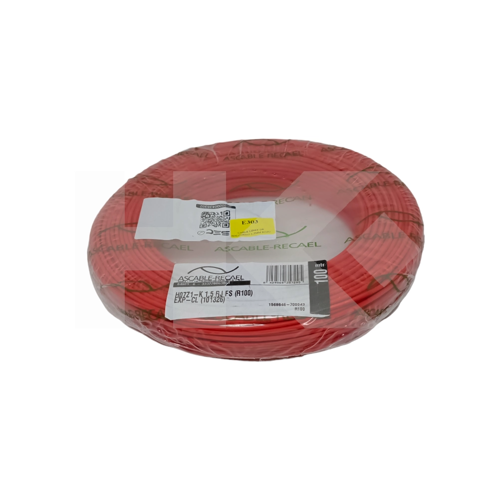 CABLE LIBRE DE HALOGENO 1.5MM ROJO