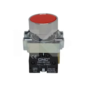 PULSADOR IND. BA42 METAL ROJO NC