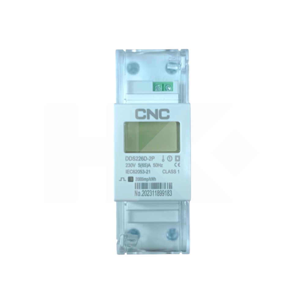 CONTADOR DE ENERGIA MONOFASICO RIEL DIN 2P