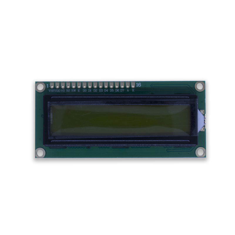 DISPLAY ALFANUMERICO 16 X 2 VERDE PARA ARDUINO