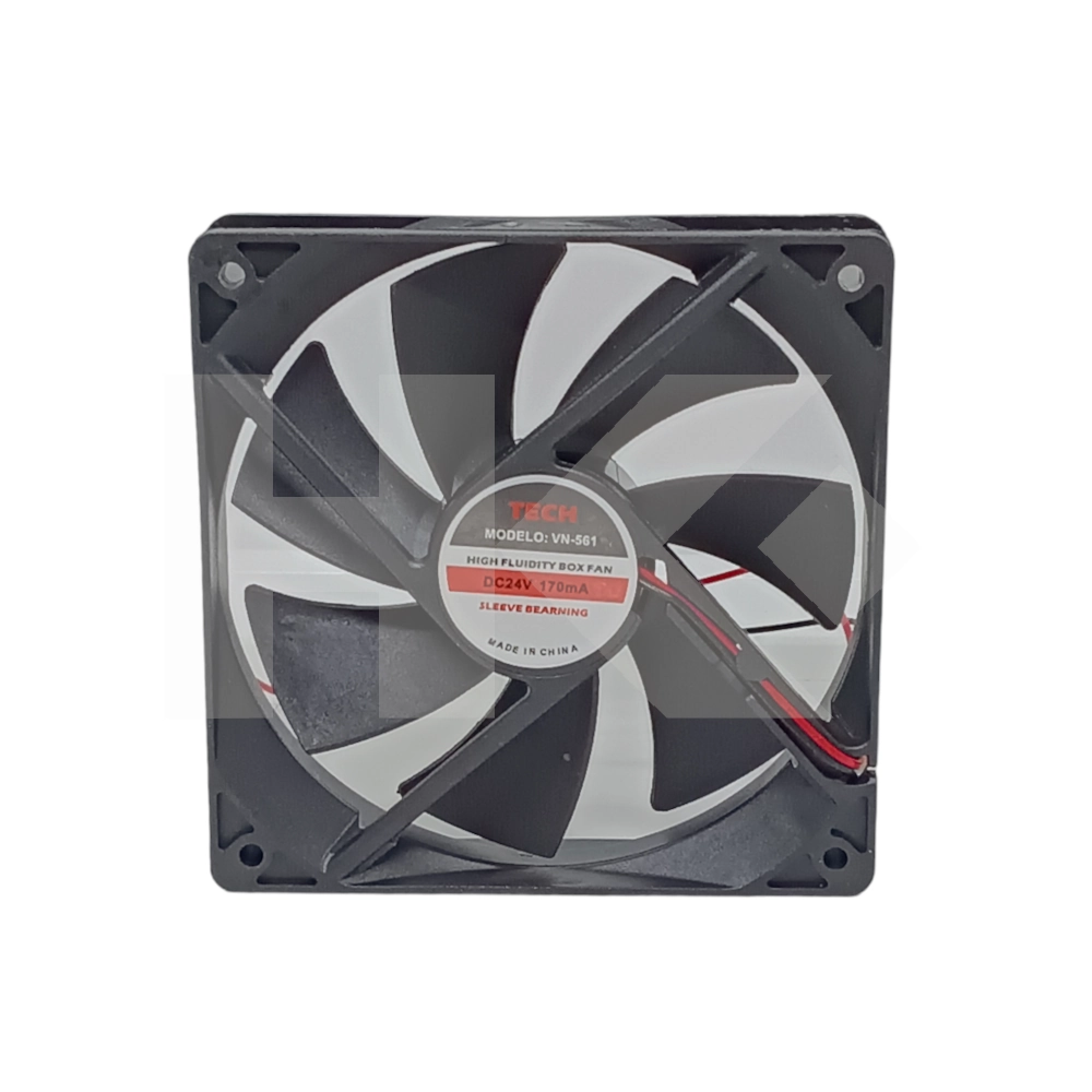 VENTILADOR 24VDC 120X120X25MM 170MA 2400RPM