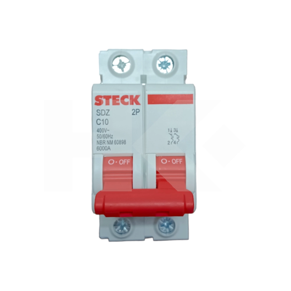 AUTOMATICO STECK 2P 10A 6KA CURVA C