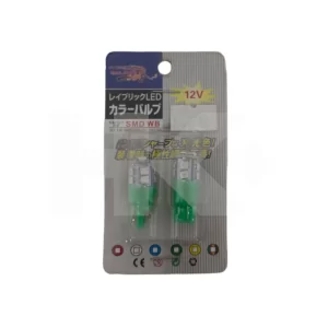 AMPOLLETA LED 12VDC CON PESCADO PARA AUTO 10W VERDE