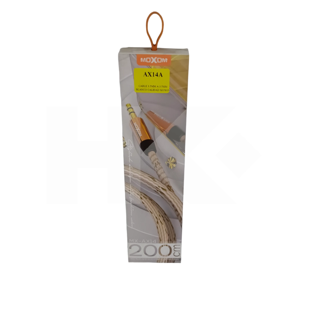 CABLE 3.5MM A 3.5MM BLANCO CALIDAD MOXON