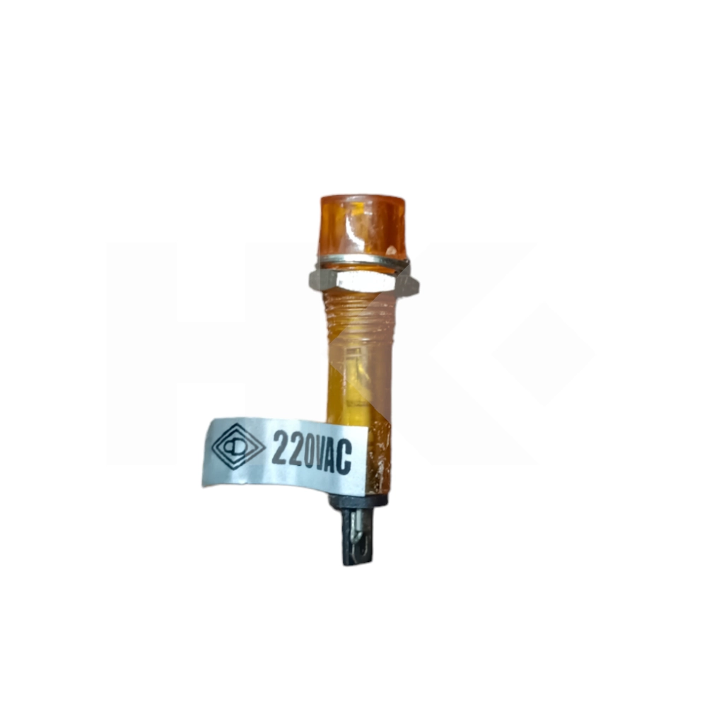 PILOTO 220VAC 9 X 28MM NEON BO593OR AMBAR