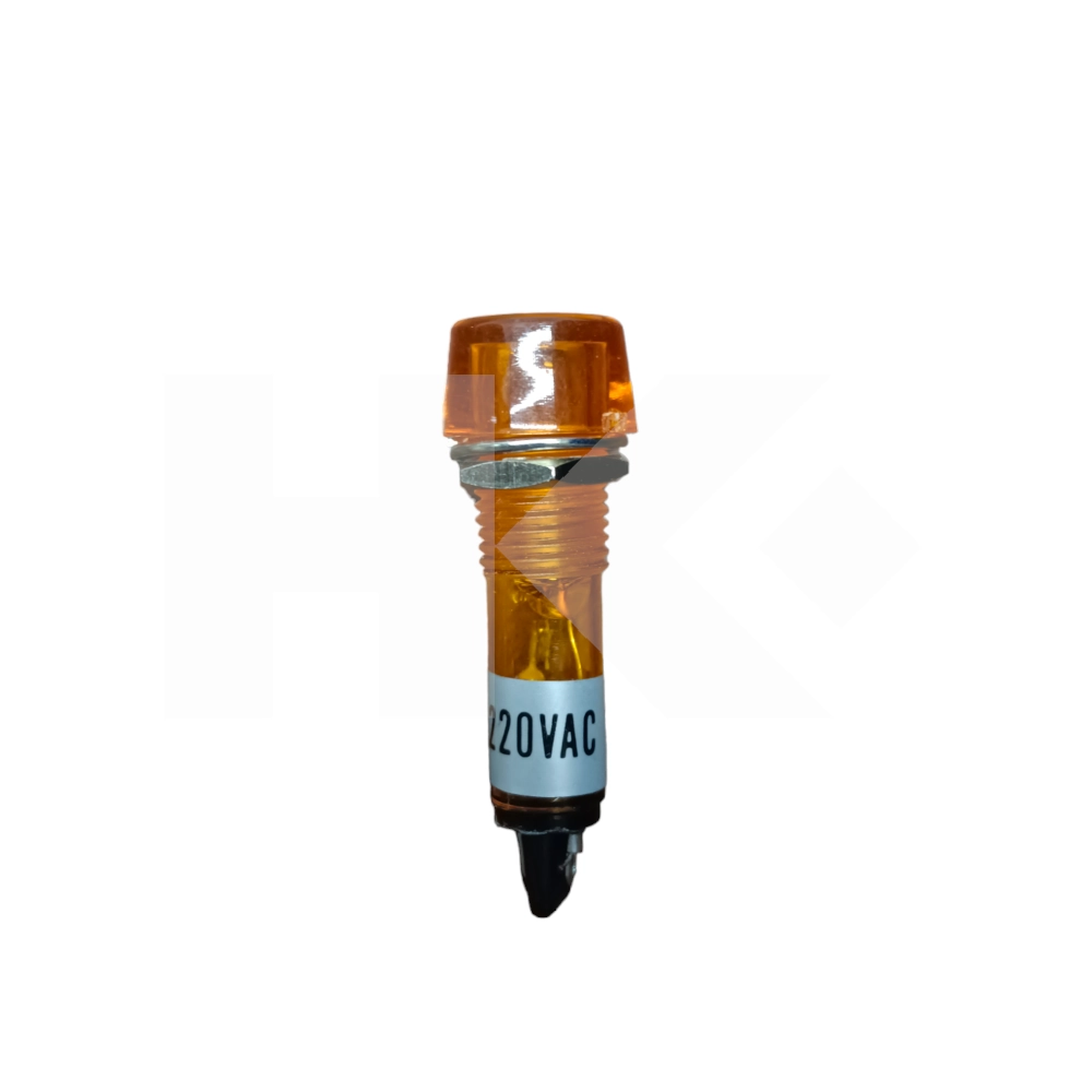 PILOTO 220VAC 12 X 42MM NEON BO596OR AMBAR