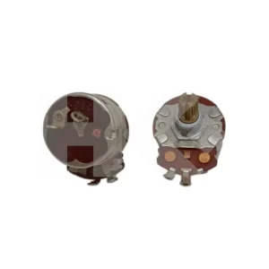 POTENCIOMETRO 24MM ESTRIADO 20MM 1MB CON INT. PARA SOLDAR
