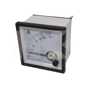 AMPERIMETRO ANALOGO 0 A 50-100A AC 5A 72X72MM