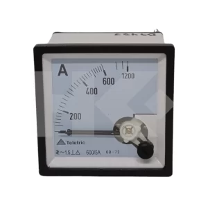 AMPERIMETRO ANALOGO 0 A 600-1200A AC 5A 72X72MM