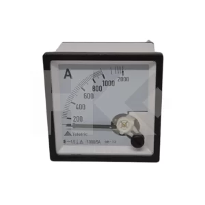 AMPERIMETRO ANALOGO 0 A 1000-2000A AC 5A 72X72MM