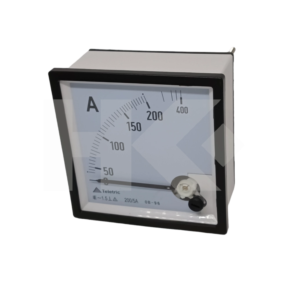 AMPERIMETRO ANALOGO 0 A 200-400A AC 96X96MM
