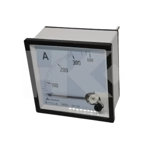 AMPERIMETRO ANALOGO 0 A 300-600A AC 5A 96X96MM